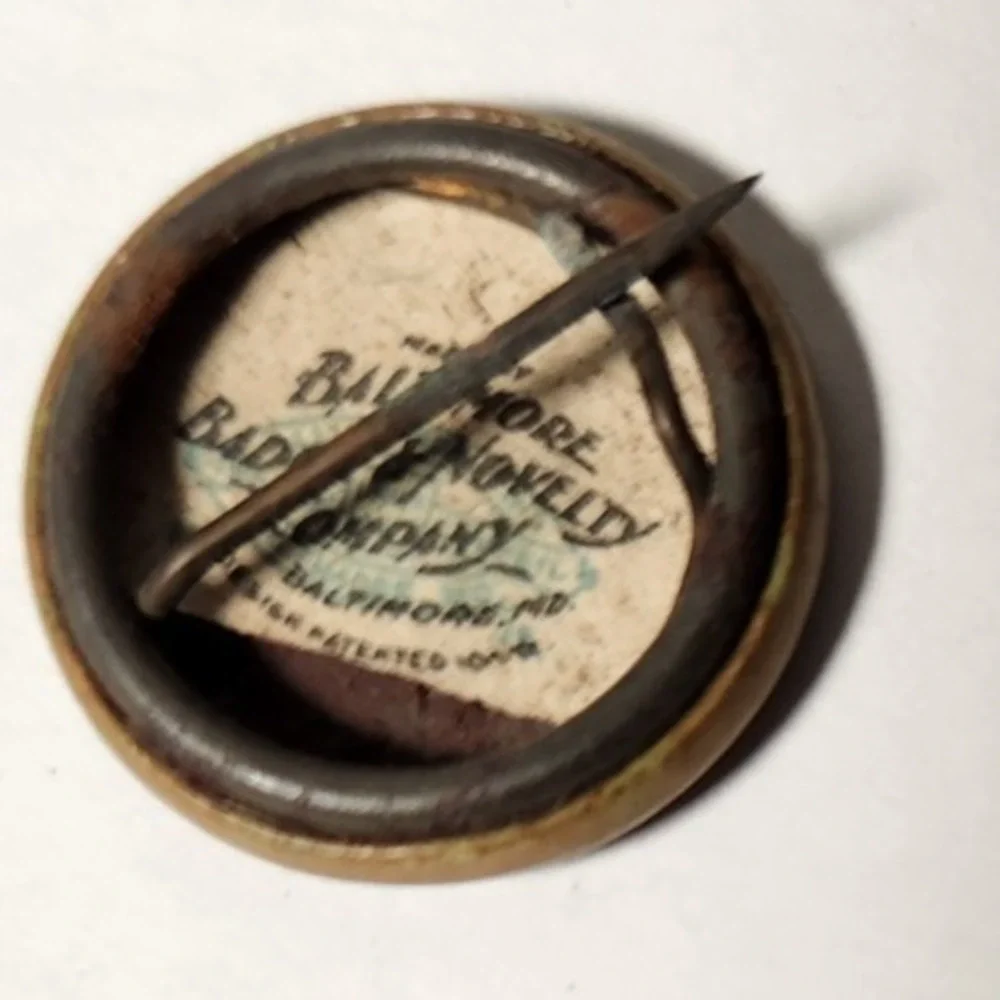 Antique Chicago Continental Casualty Company Brass‎ Button